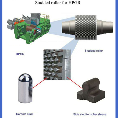 YG11 YG20 Tungsten Carbide Stud For HPGR Cemented Carbide Segments
